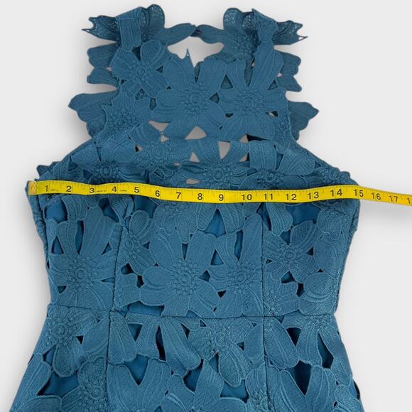 Saylor x Free People Jessa Floral Lace Mini Dress Size Small - Picture 6 of 7